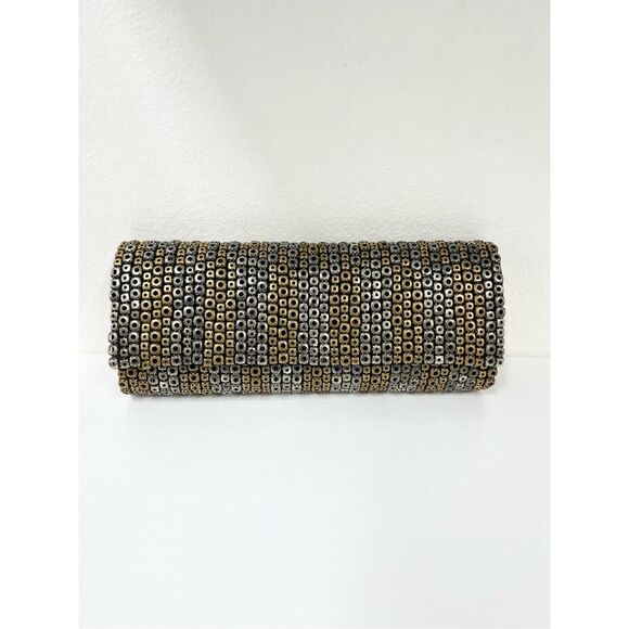 Deepa Gurnani Grommet Clutch Metallic - Picture 2 of 8